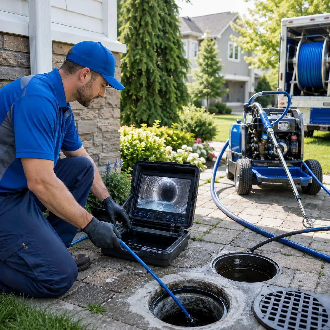 Outdoor drain cleaning professionals serving Holt, MI