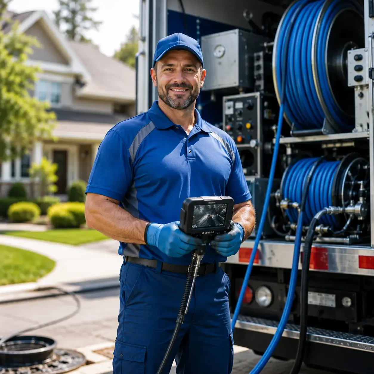 Local outdoor drain cleaning specialists in Holt, MI